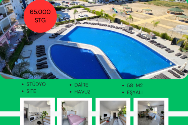 By Can Özker'den İskele Long Beach'de Oturuma Hazır Deniz'e 200 m 2. El Stüdyo