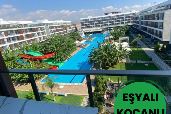 By Can Özker'den İskele Long Beach Courtyard Havuz Cephe 2. El Satılık Fırsat Daire!